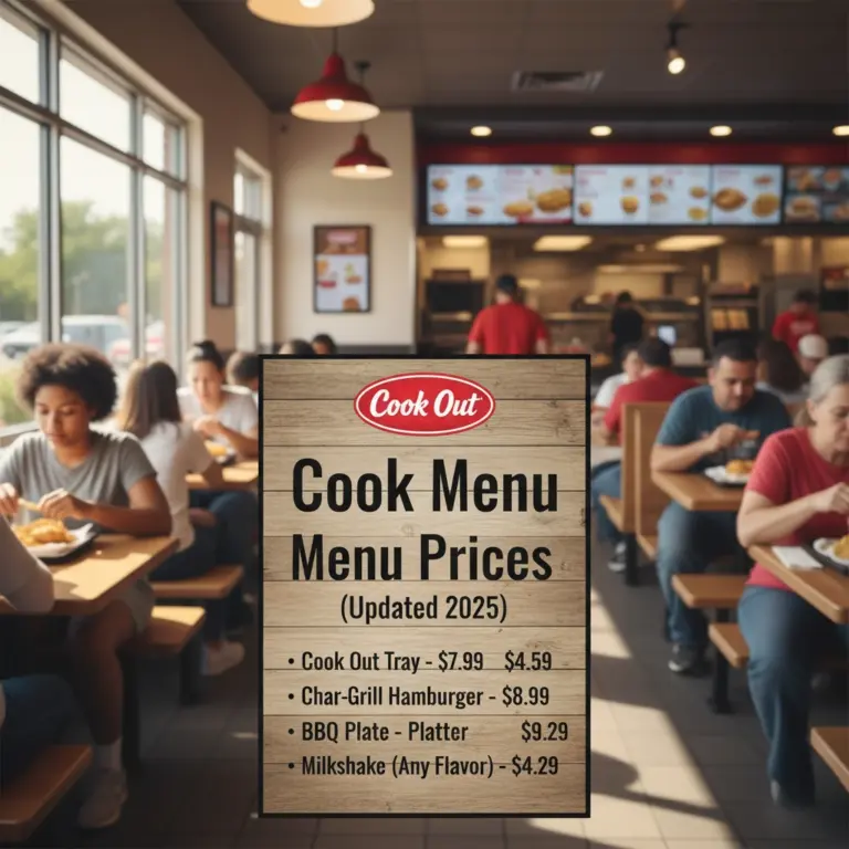 Cook out menu prices