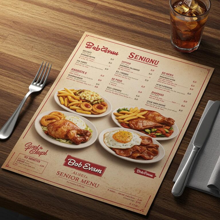 Bob Evans Senior Menu Prices (Updated 2025)