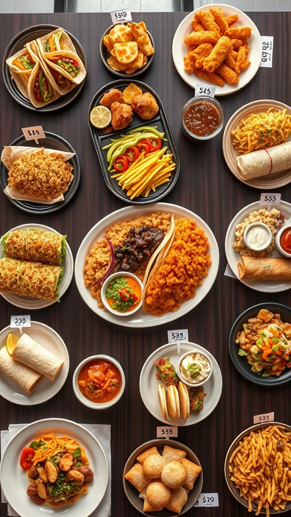 affordable menu diverse options