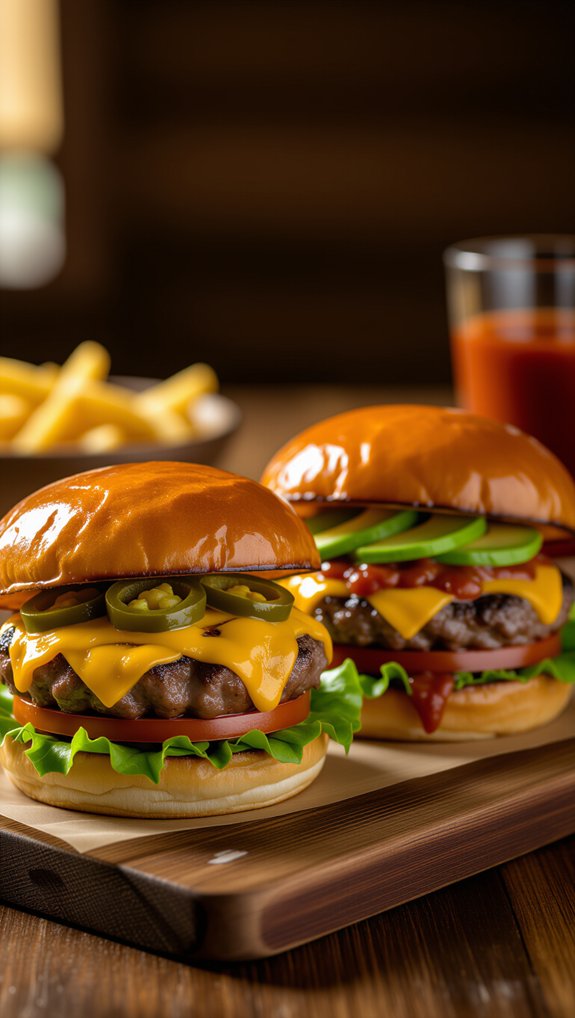 bold specialty burger options