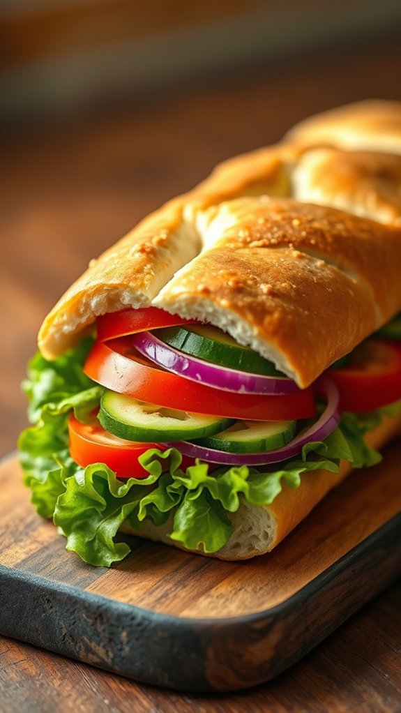 budget friendly vegetarian sandwich