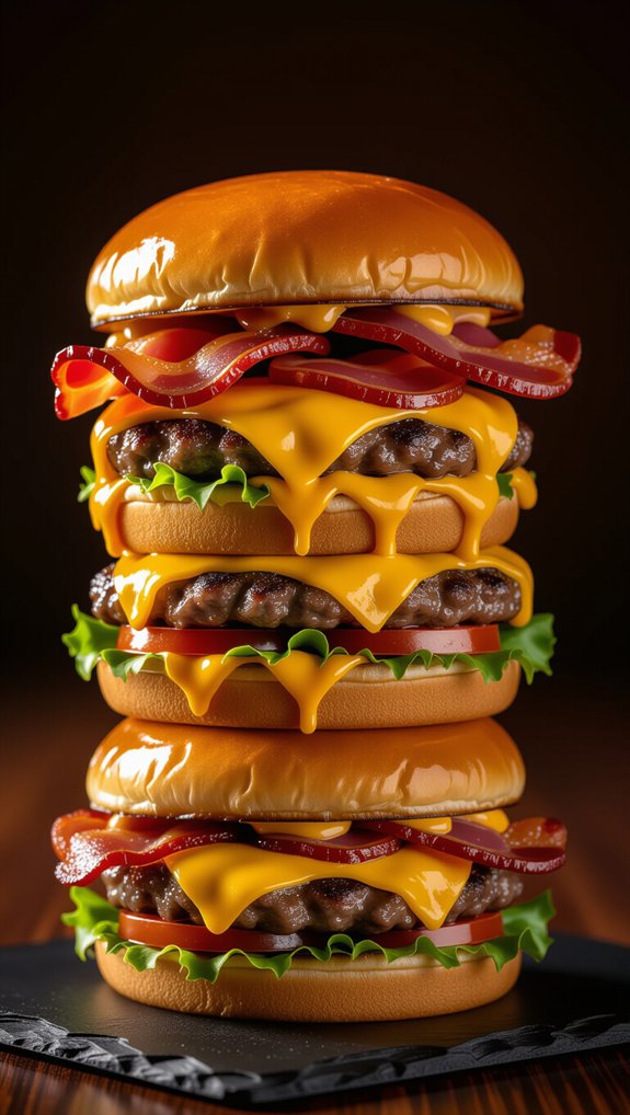 burger variety and pricing