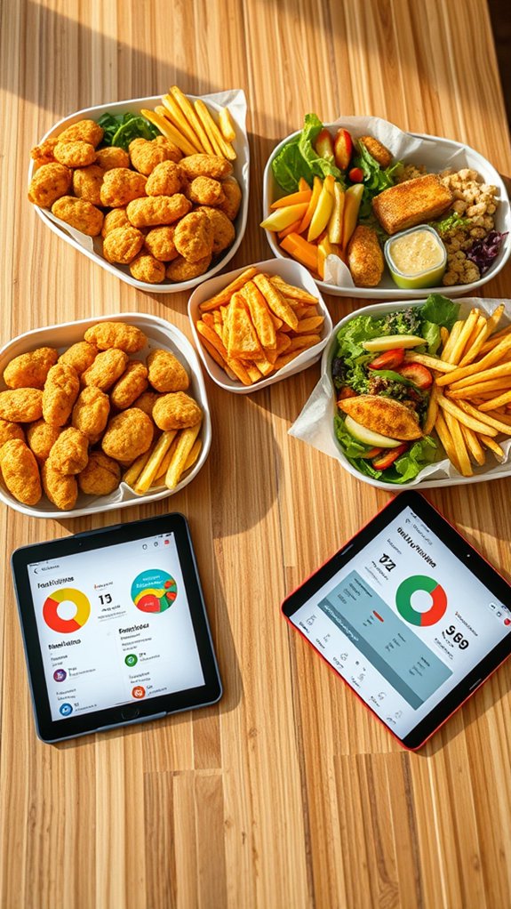 calorie counts for menu items