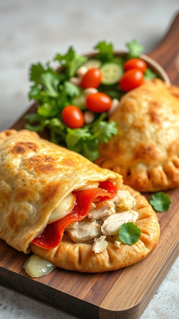 calzones sides salads customization