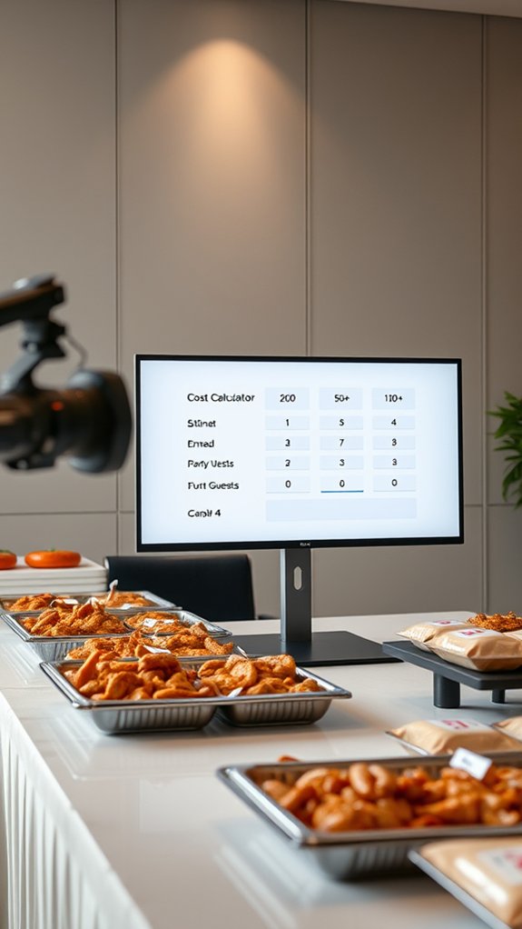 catering cost based on guests