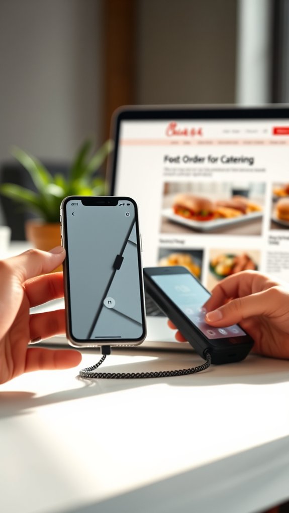 chick fil a catering ordering options