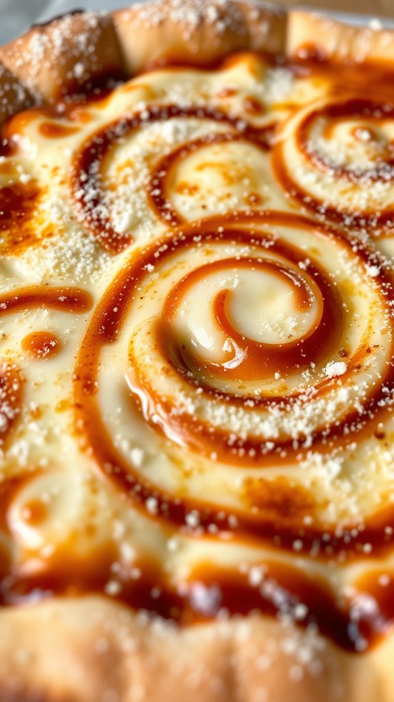 cinnamon dessert pizza delight