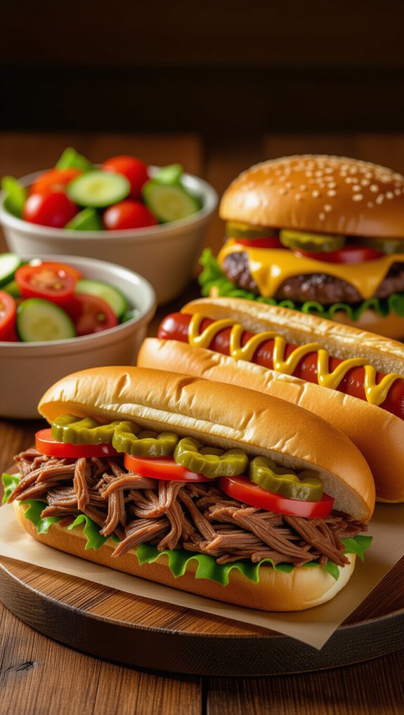 classic american meal options