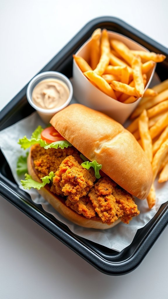 customizable chicken sandwich meal