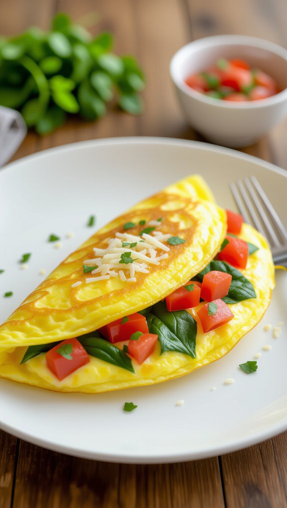 customizable two egg omelet