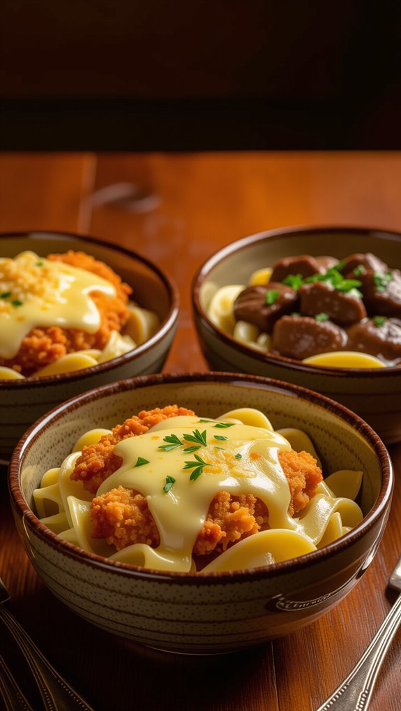 deep dish pasta comfort meals