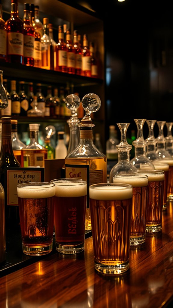 diverse drink menu available