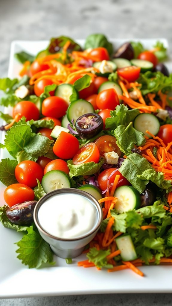 fresh customizable garden salad
