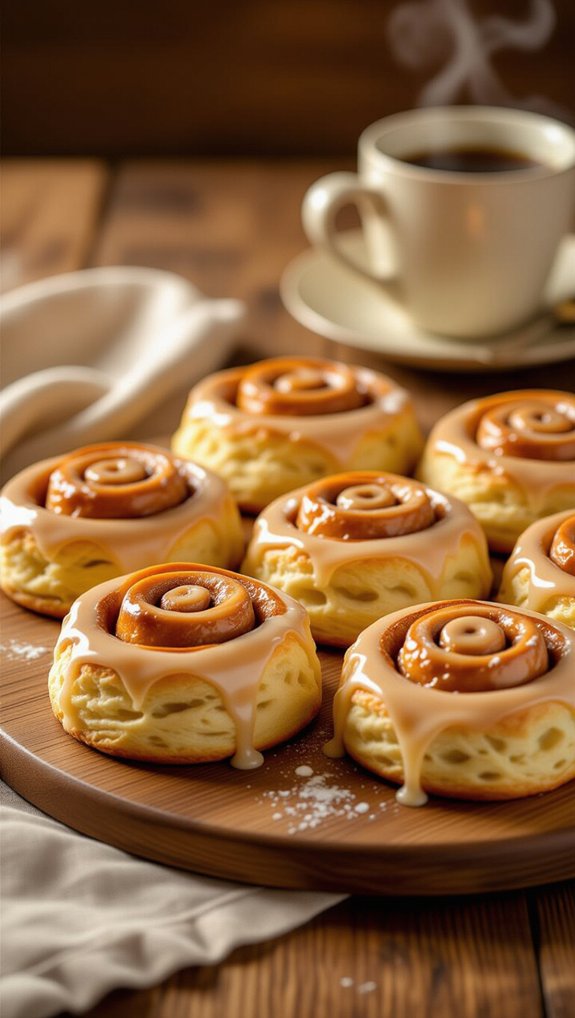 fresh scones and cinnamon rolls