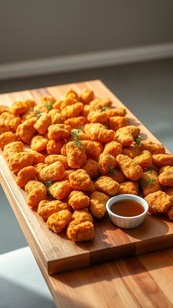 generous chicken nugget tray