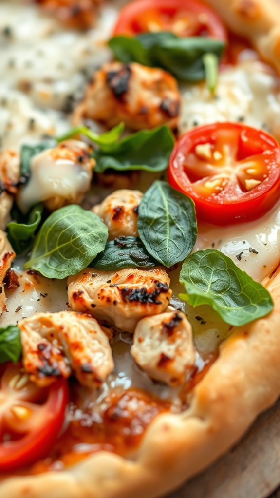 grilled chicken fresh toppings