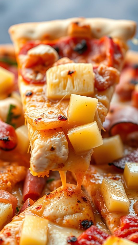 hawaiian chicken pizza delight