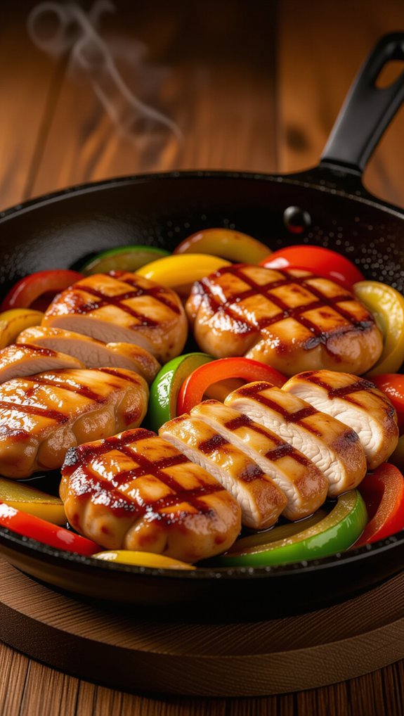 hearty chicken and pork dinners