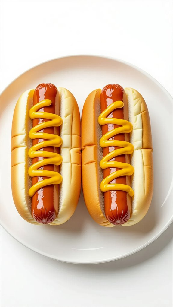 hot dog size comparison