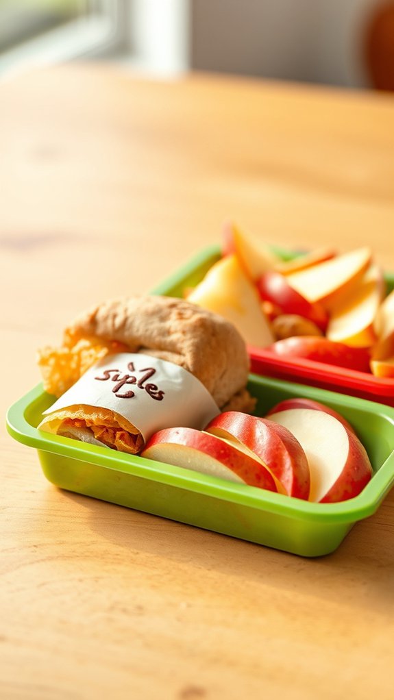 kids menu with nutrition