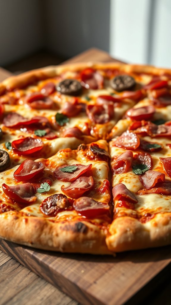 meat packed pizza indulgence