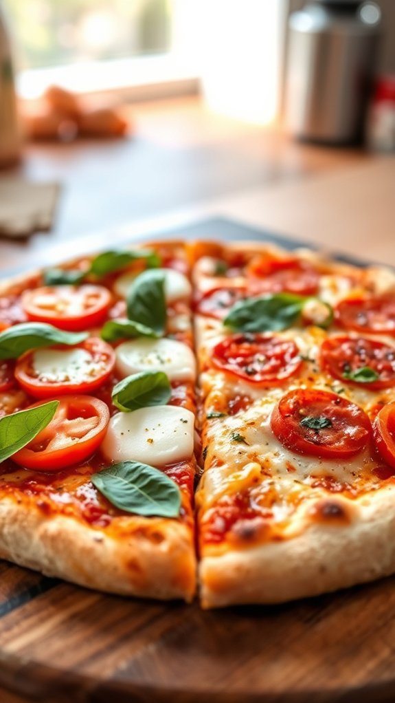 mix two pizza flavors