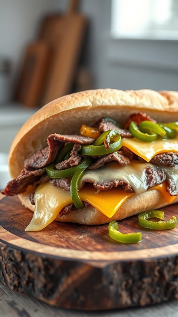 philly steak cheese customization