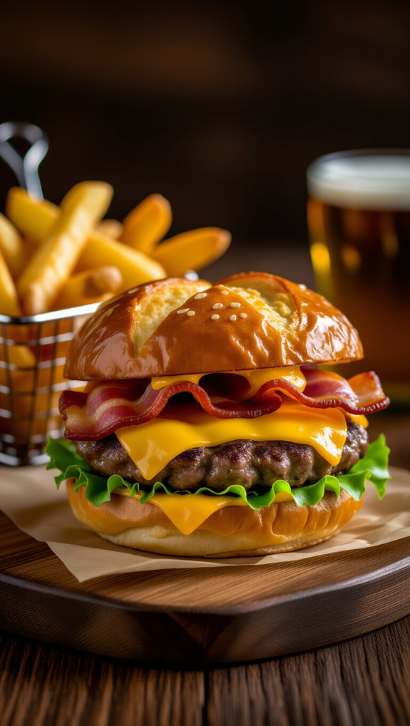 pretzel pubster burger combo