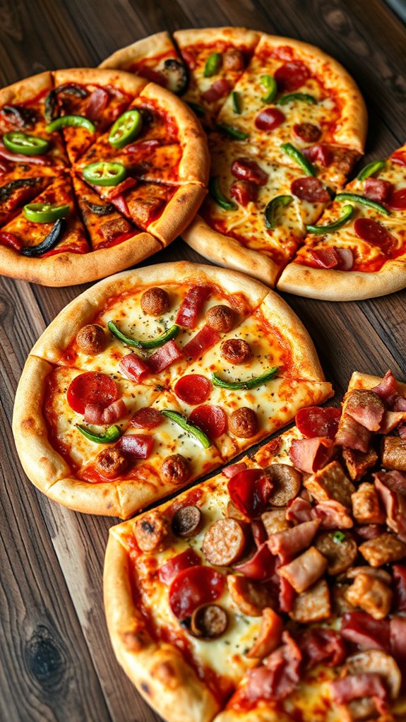 specialty pizzas with customization