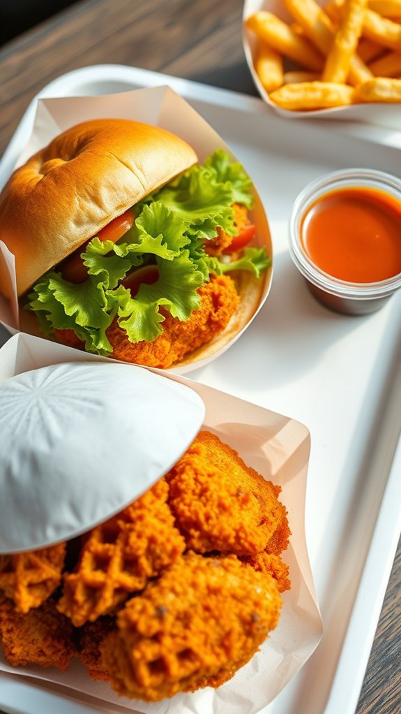 spicy chicken meal convenience