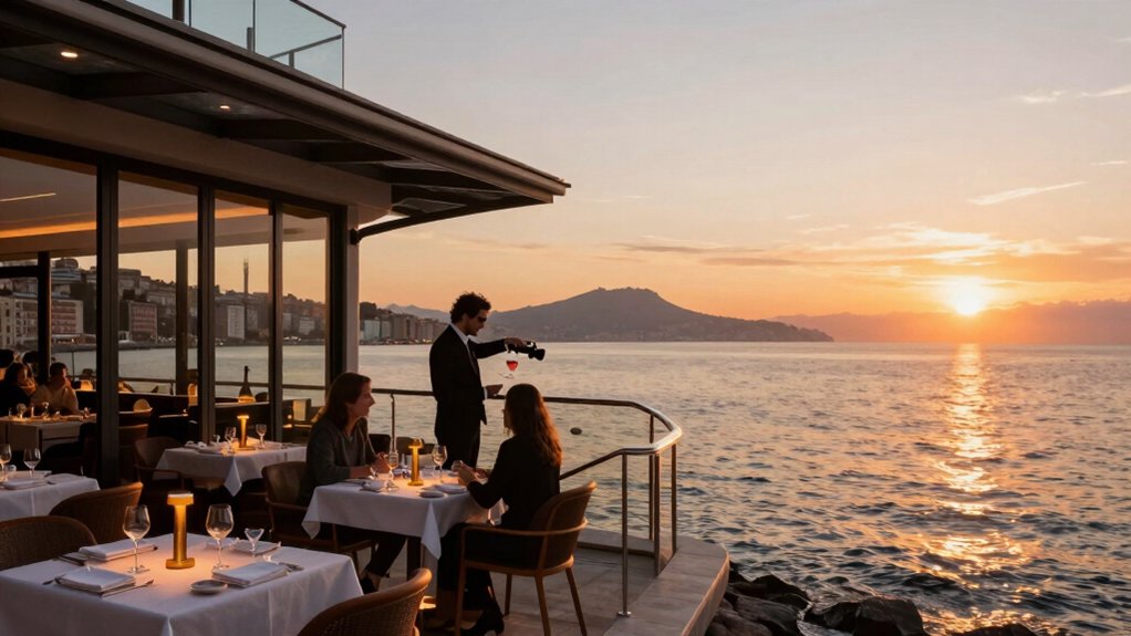 optimal sunset dining time