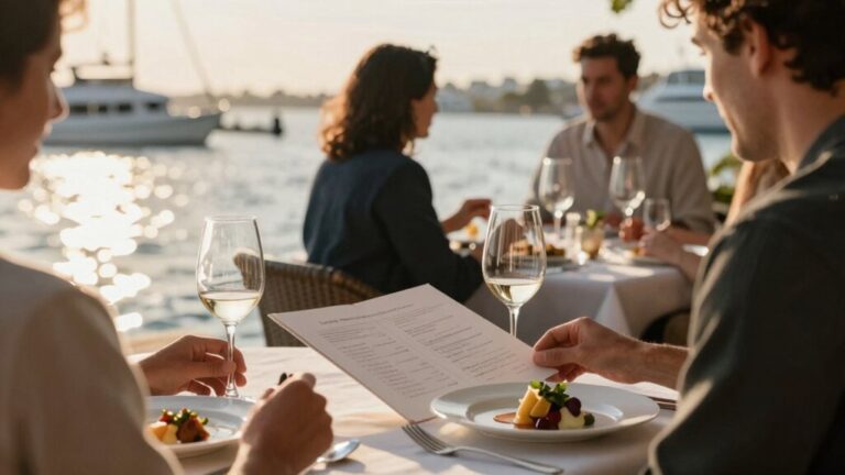 waterfront fine dining options