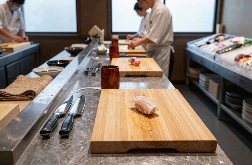 compact sushi work triangle
