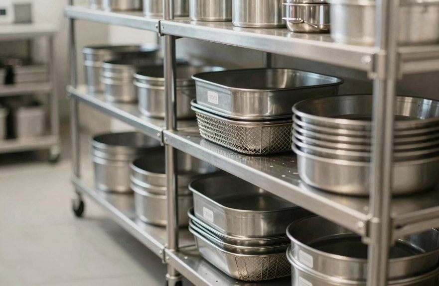 corrosion resistant rack material