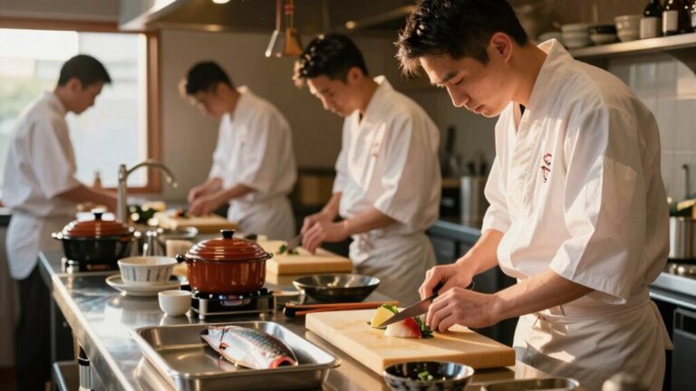 efficient japanese kitchen workflow