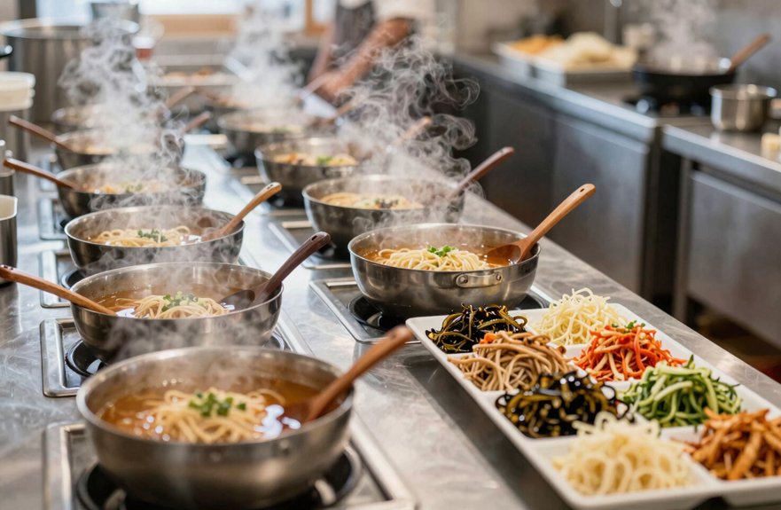 high volume ramen line setup