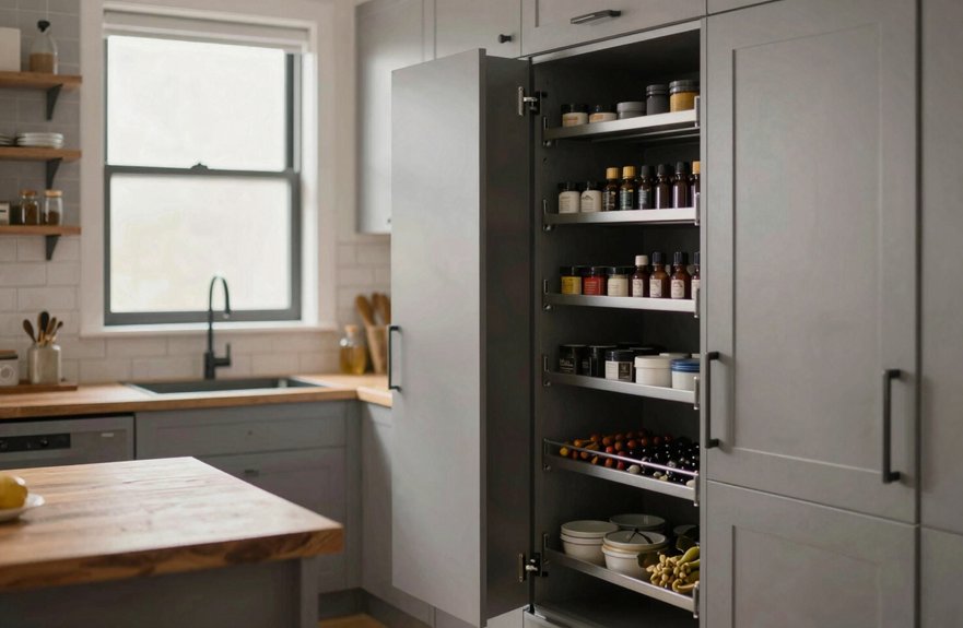 maximize vertical kitchen storage