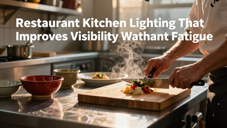 non fatiguing kitchen lighting