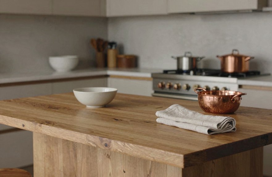 open kitchen island gathering