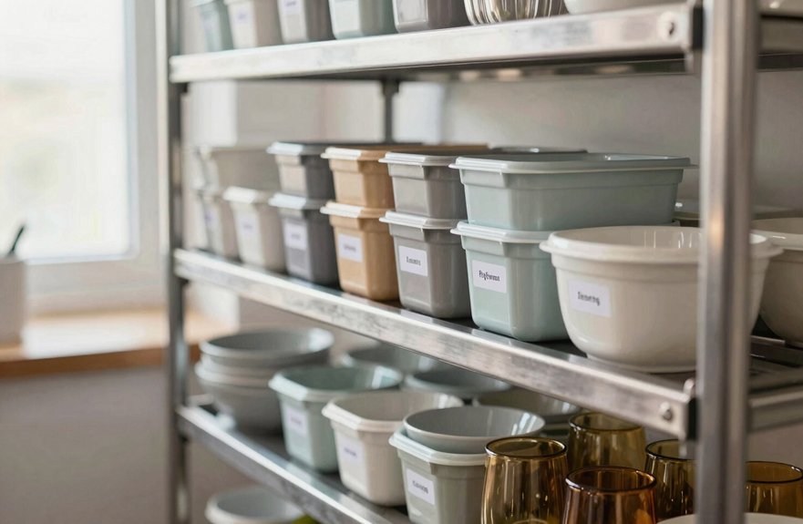 vertical kitchen speed rack storage